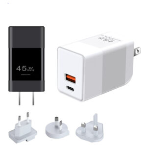 WEP-45-CA 45W GaN Charger With Customizable EU,UK,US,AUS Plug